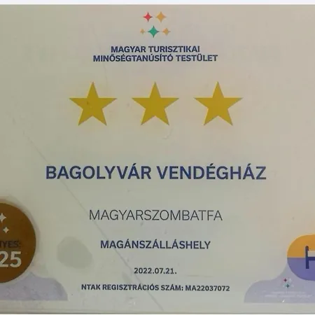 Bagolyvar Vendeghaz Magyarszombatfa